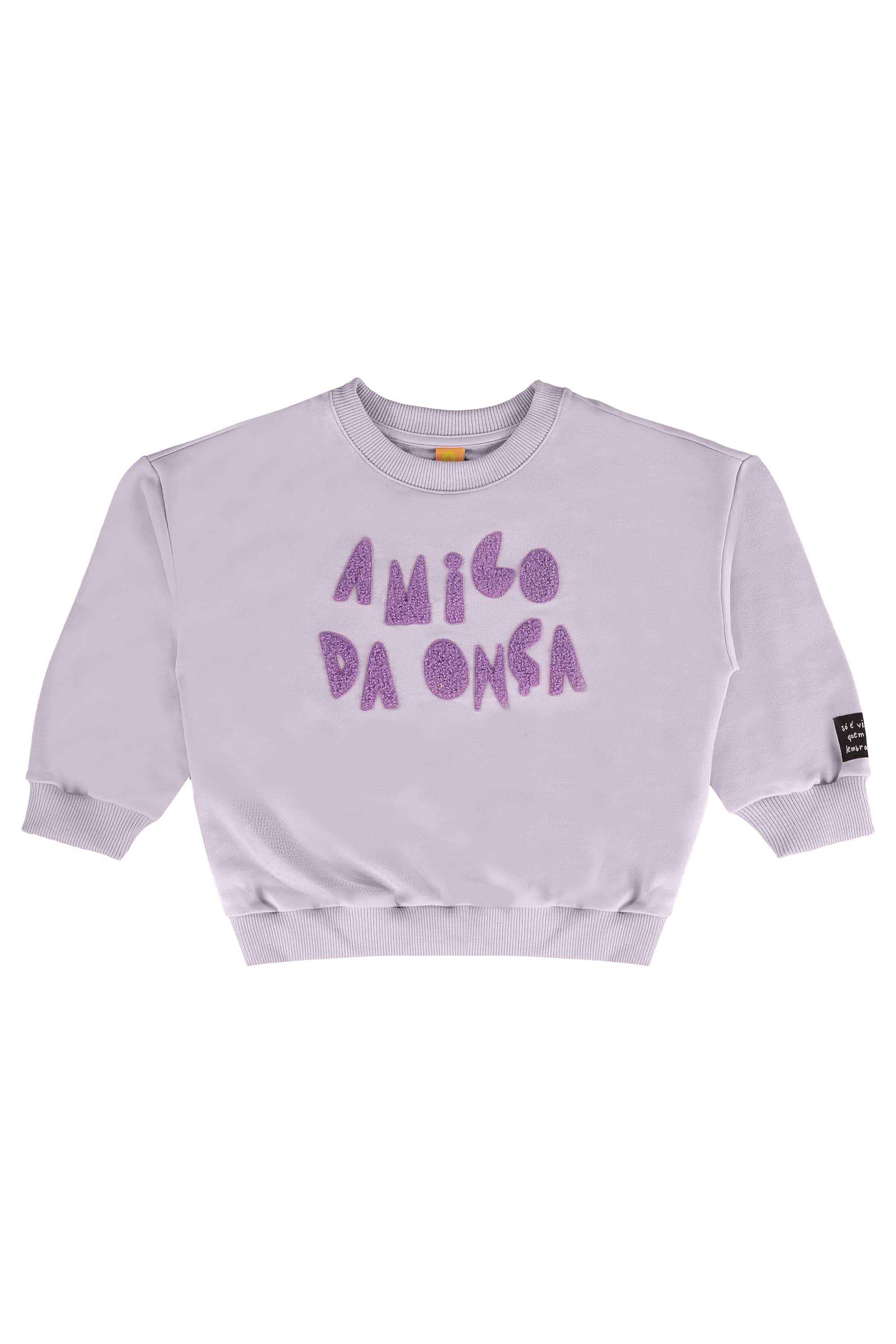 Conjunto Infantil com Blusão e Calça Selva (Roxo) Três e Já - Imagem 19